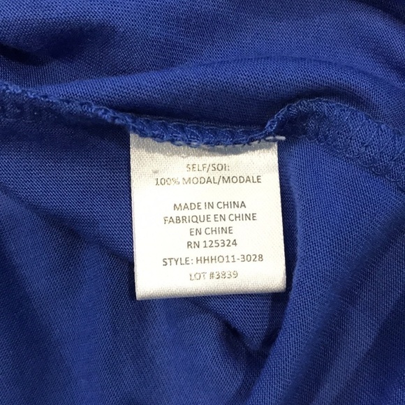 HAUTE HIPPIE Cobalt Long Sleeve Deep V-Neck Dress Size Small - Picture 6 of 10